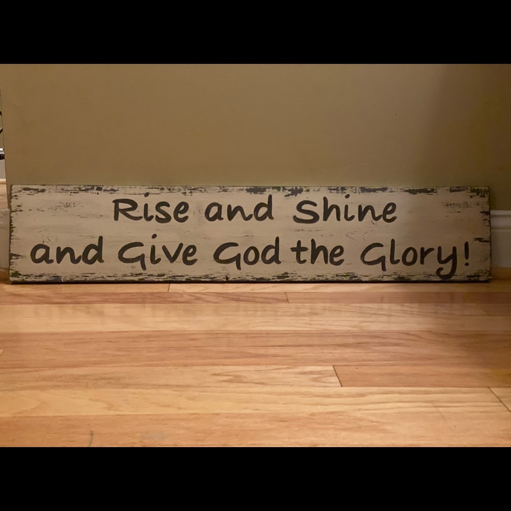 Wooden Painted sign